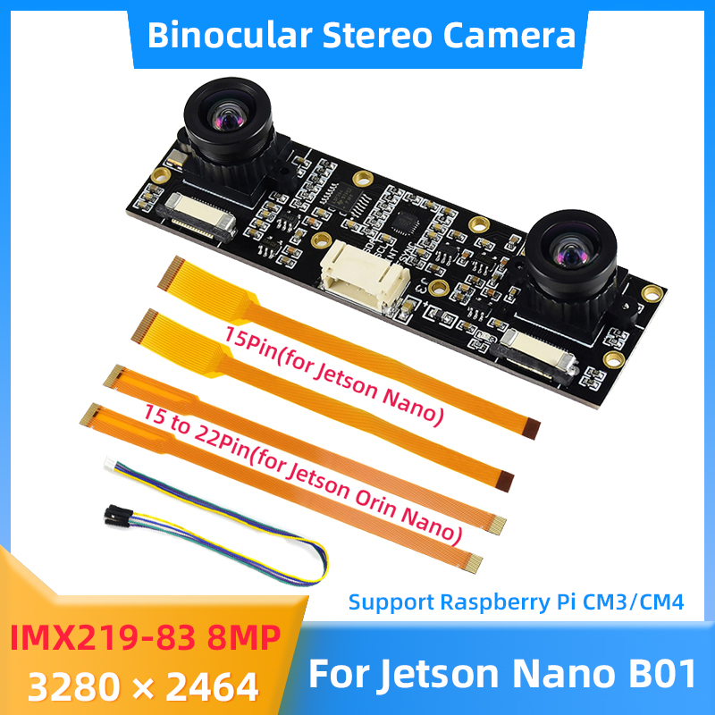 8MP IMX219 Binocular Camera fo - Raspberry Pi Hq Camera Microscope Lens ulasan dan harga